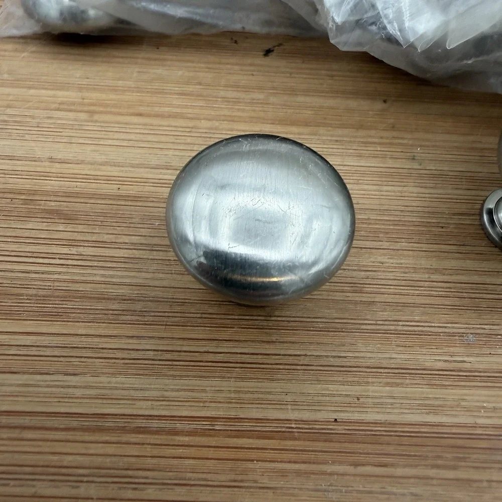 Round Mushroom Knob‎ Kitchen Cabinet Hardware Brushed Nickel Lot of 18 PCs